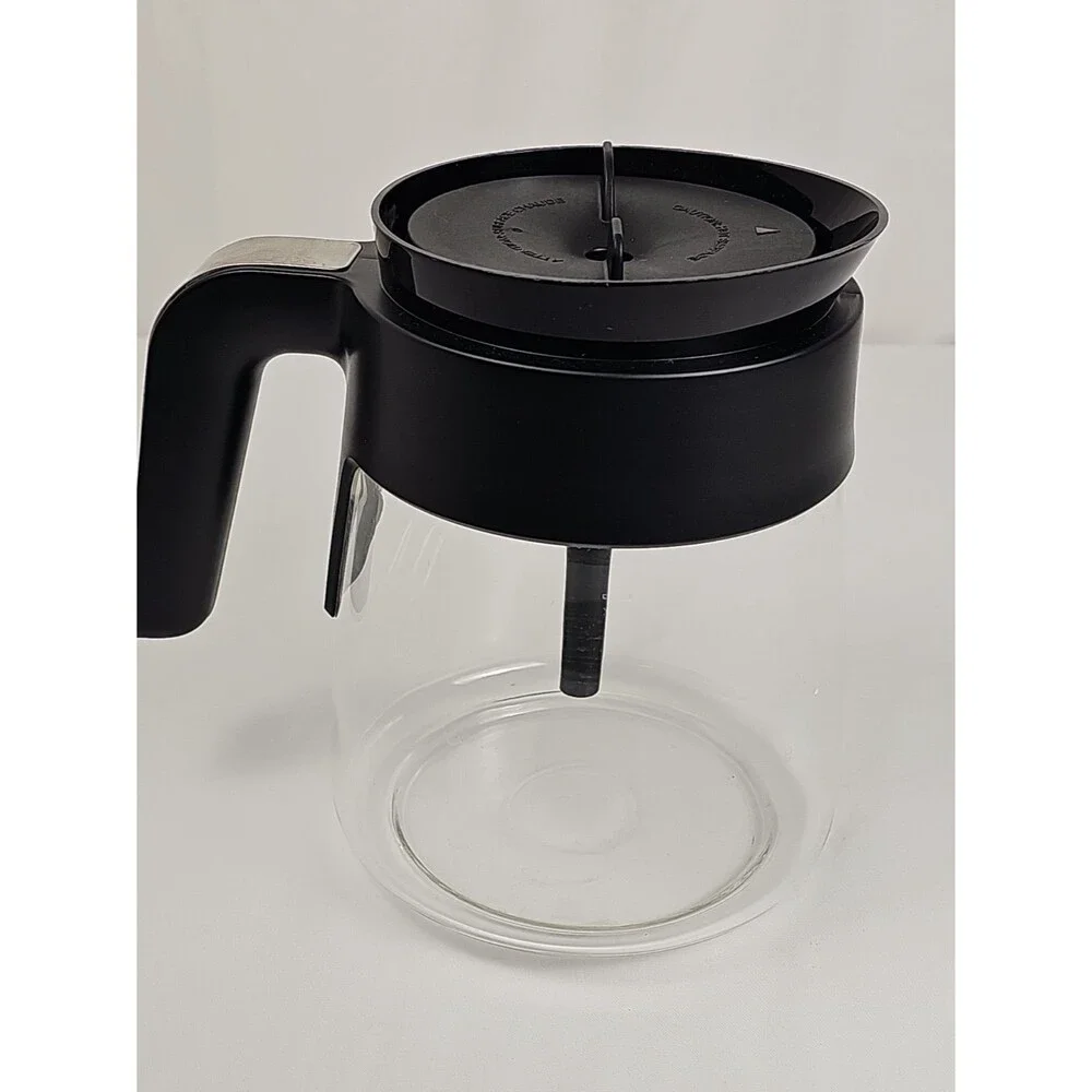 Ninja Glass Coffee Carafe Replacement 10-12 Cup Black Lid Genuine OEM